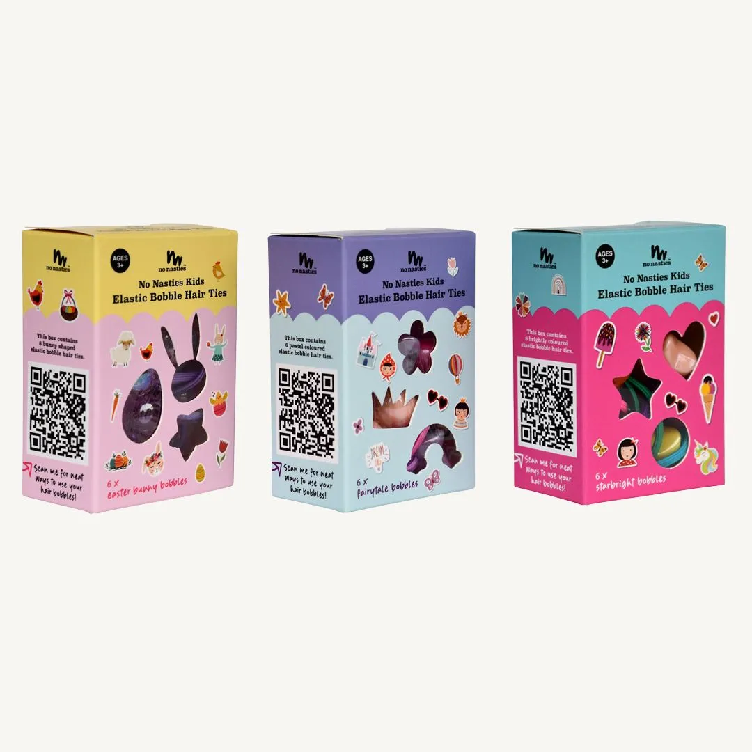 No Nasties Bobbles Elastics Set | Starbright
