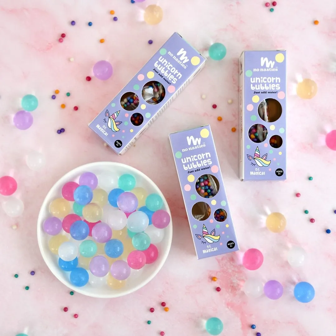 No Nasties | Water Beads | Unicorn Bubbles