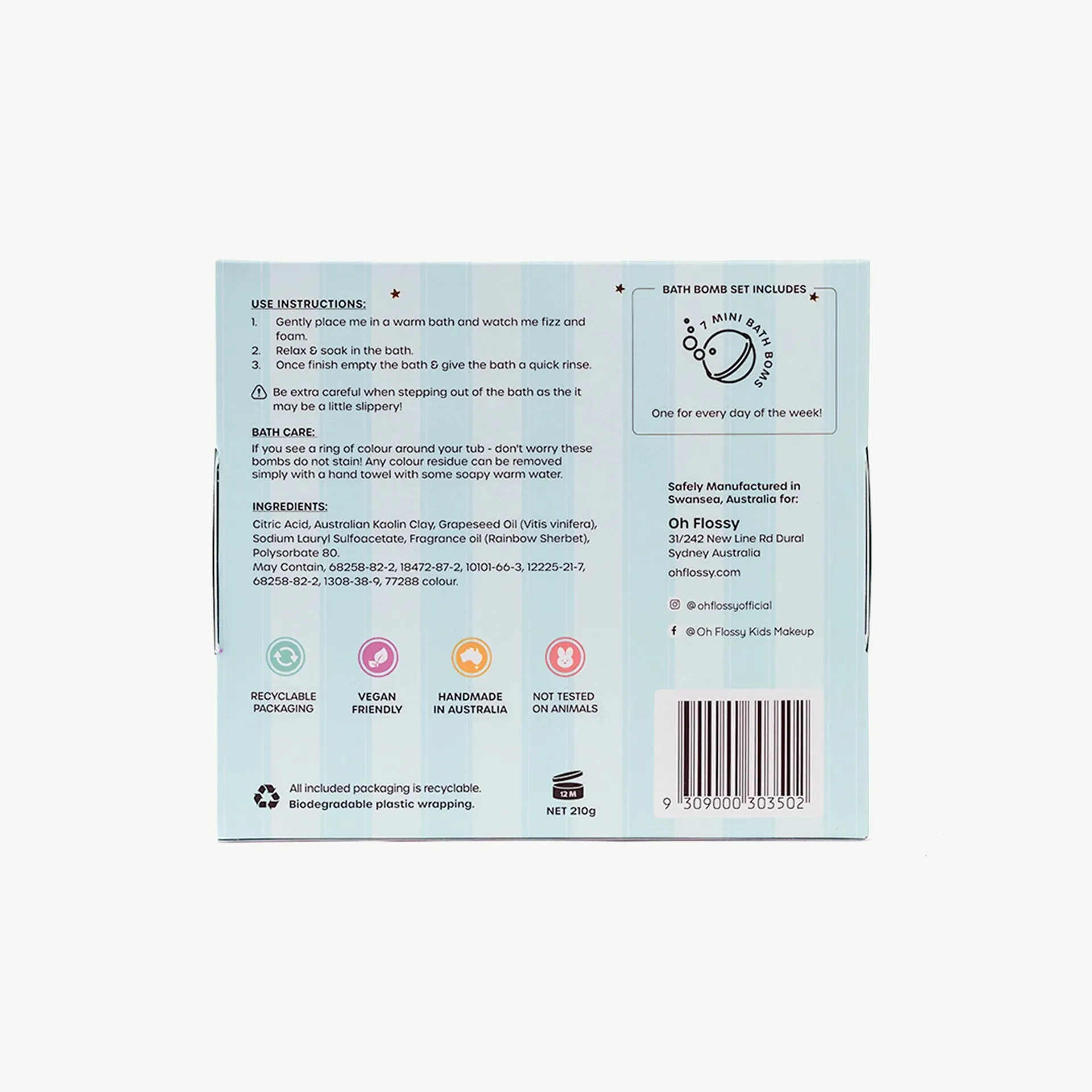 Oh Flossy | Mini Bath Bombs