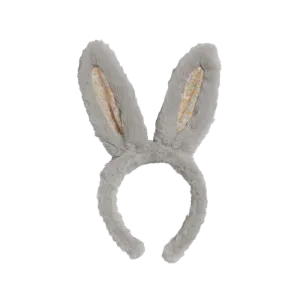 Olli Ella Fluffle Bunny Ear Headband | Smoke