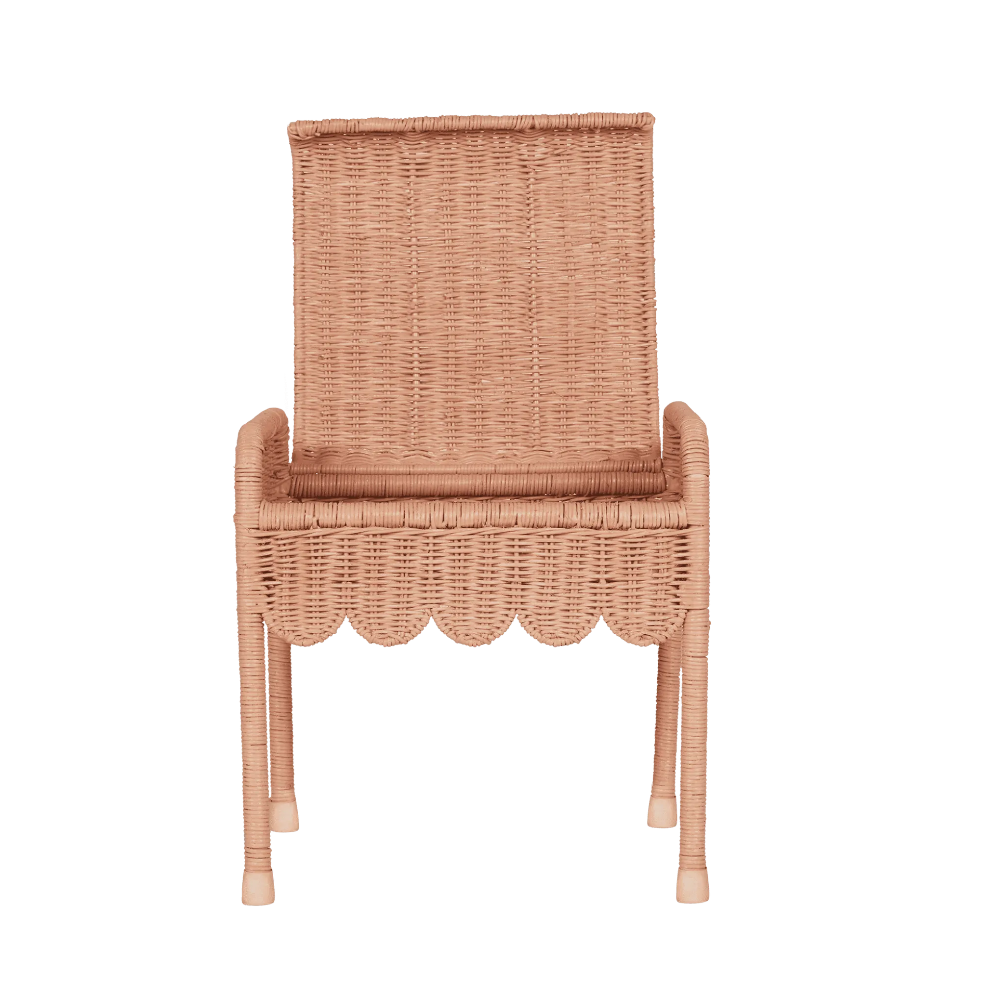 Olli Ella Rattan | Petal Storie Stool | Seashell Pink