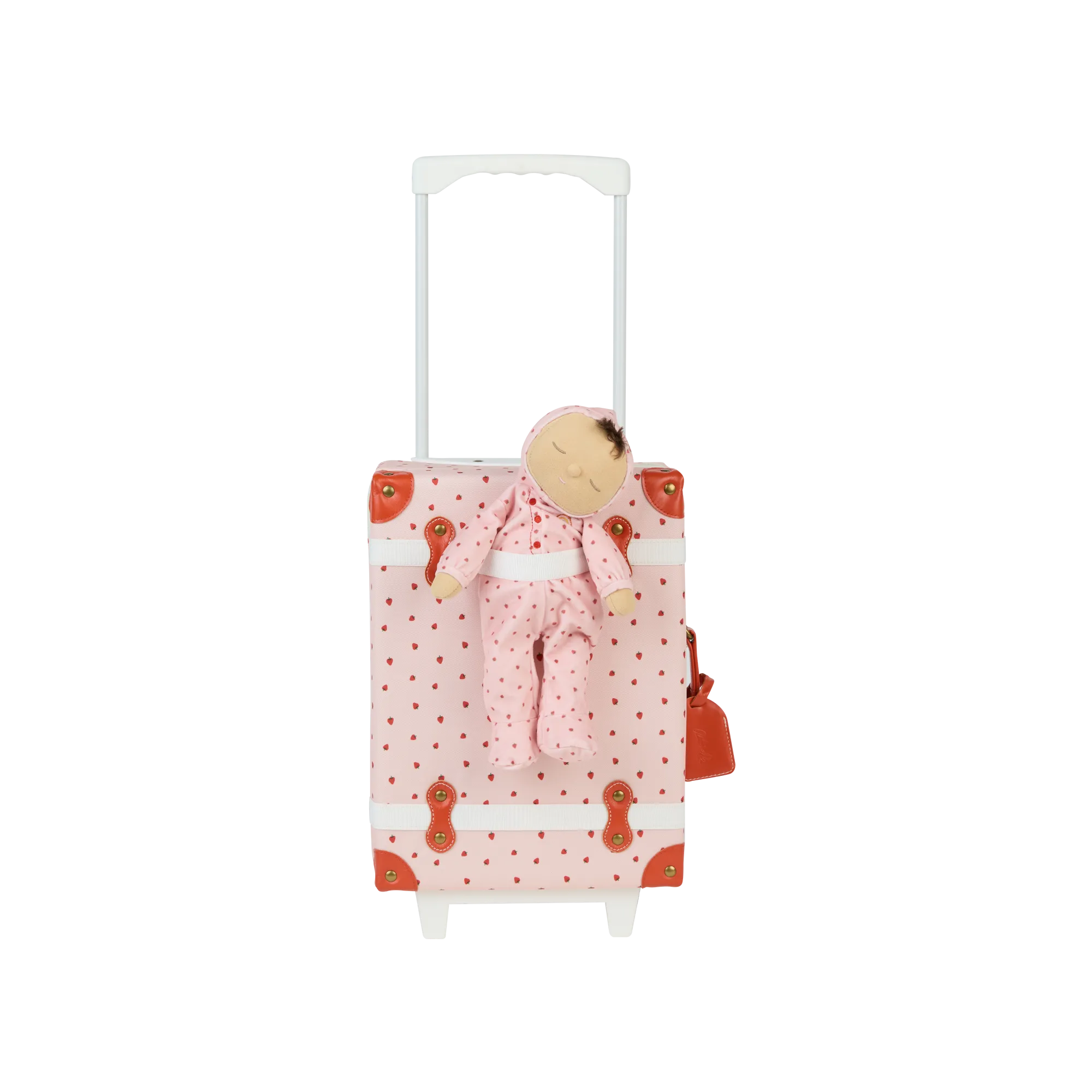 Olli Ella See-Ya Suitcase | Strawberry