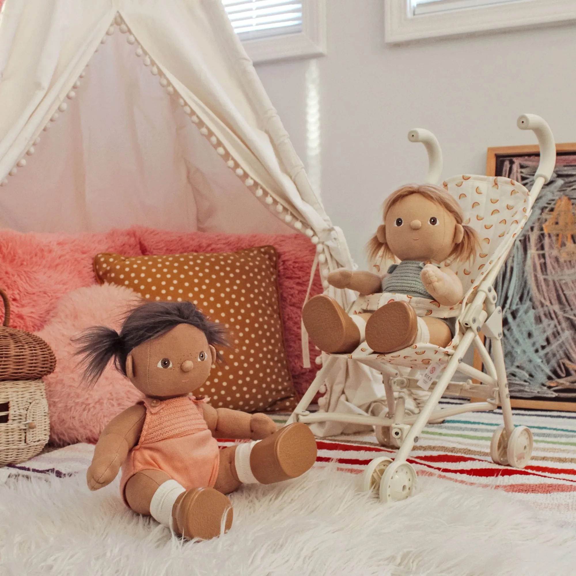 Olli Ella Sollie Stroller | Rainbow