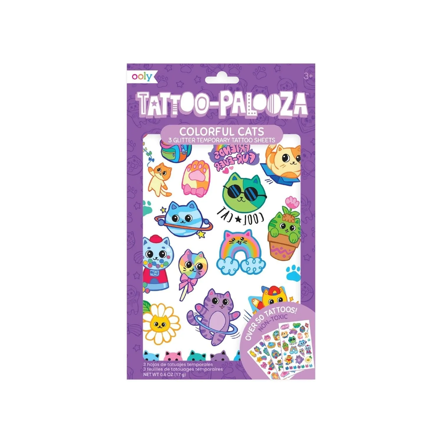 Ooly Tattoos | Colorful Cats