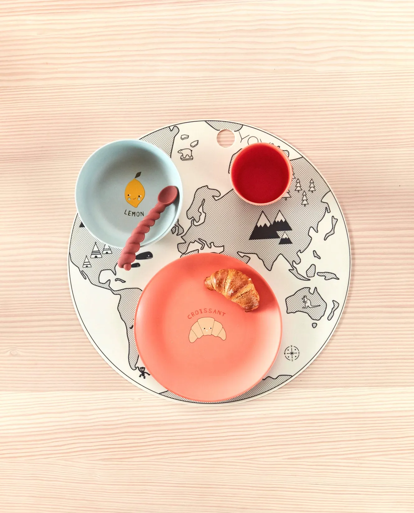 OYOY Placemat The World | Off White