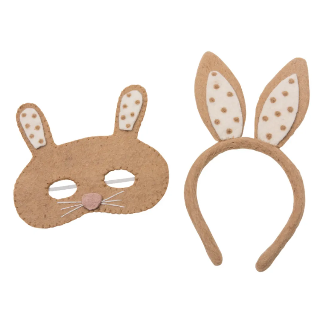 Pashom Easter Bunny Felt Ear Headband BEIGE