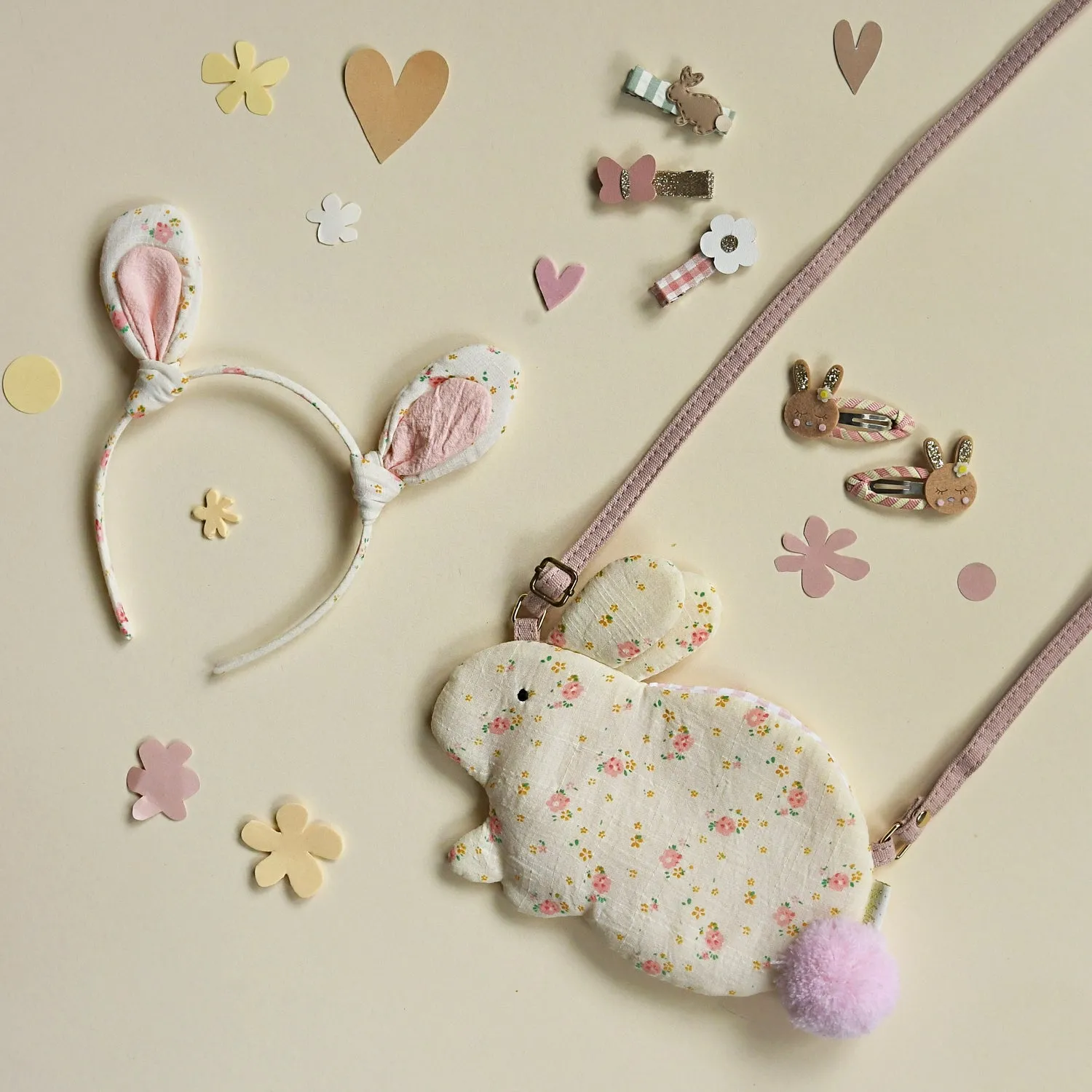 SECOND Tiny Blossom Bunny Ears Headband 1
