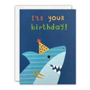 Shark Happy Birthday Card Mini
