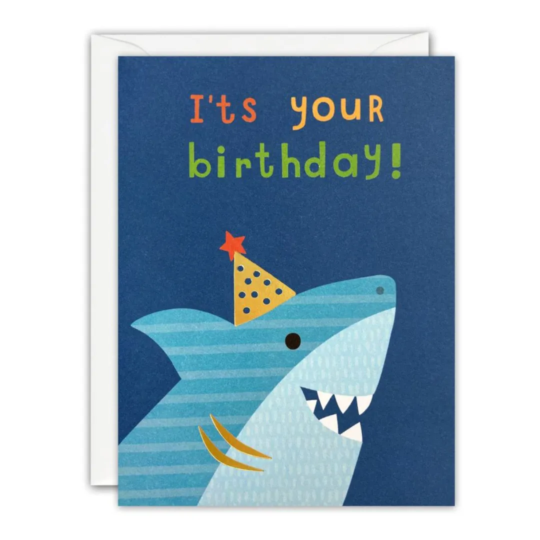 Shark Happy Birthday Card Mini