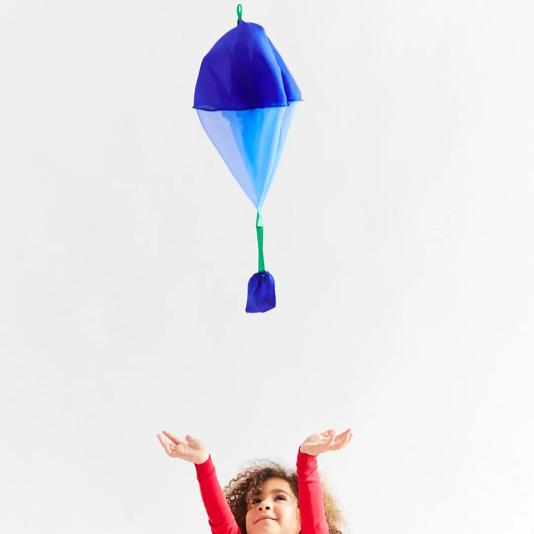 Silk Parachute | Blueberry   Wooden Heart