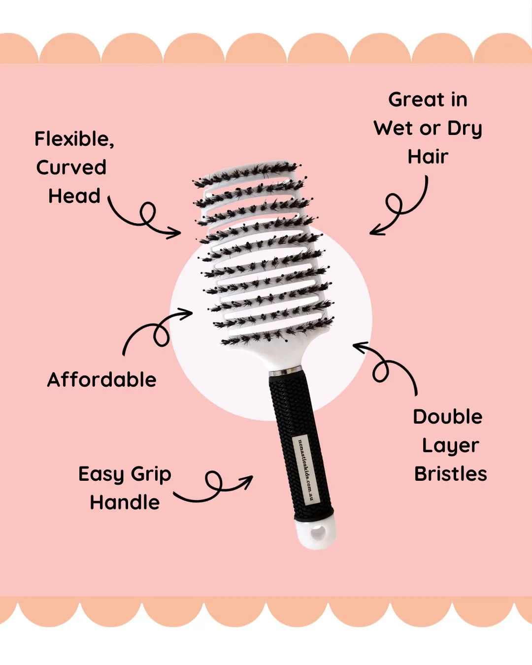 SLiCK KiDS™ Hair Brush Aqua