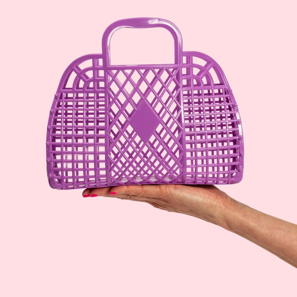 Small Retro Basket Jelly Bag - Purple