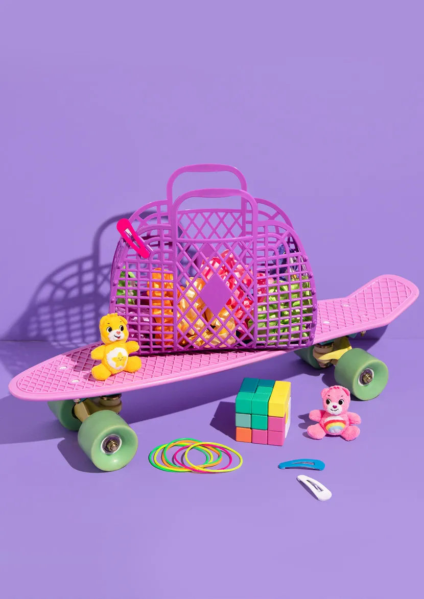 Small Retro Basket Jelly Bag - Purple