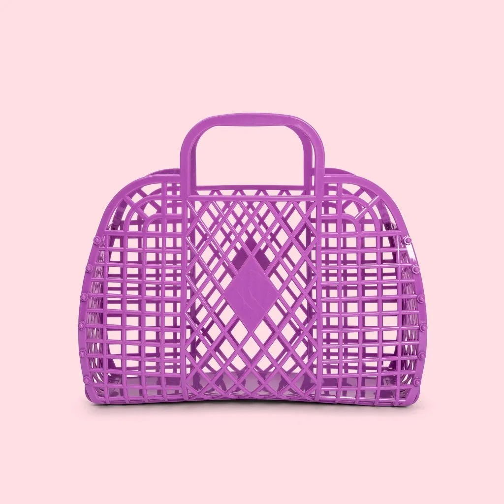 Small Retro Basket Jelly Bag - Purple