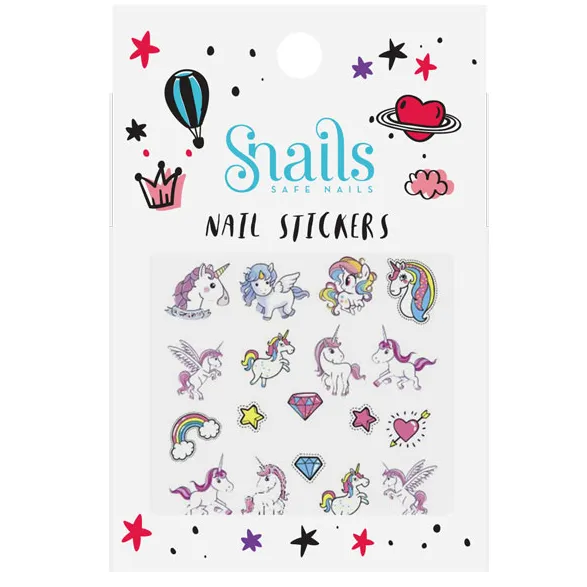 Snails Nail Stickers - Unicorns