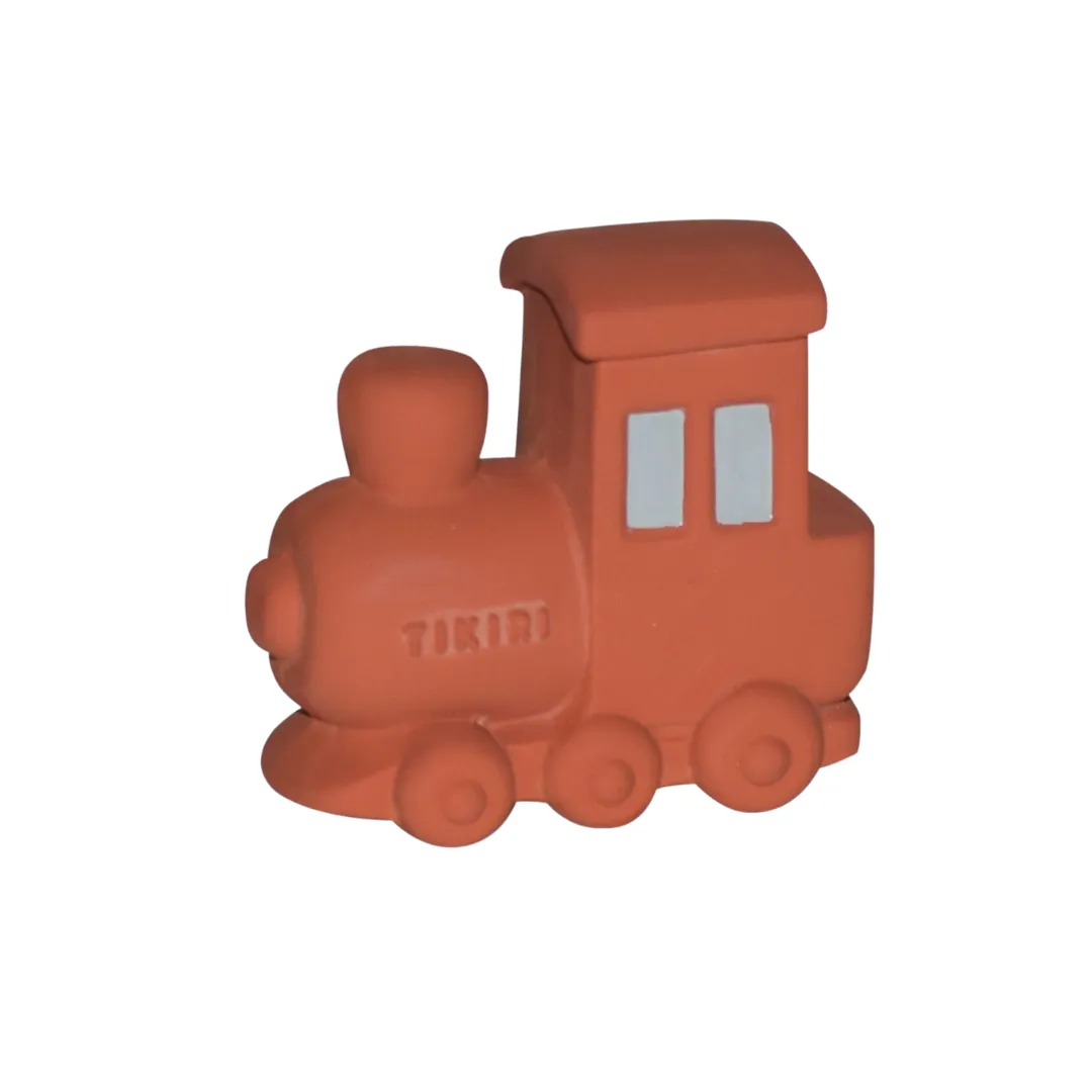 Tikiri Teether & Bath Toy | TRAIN Gift Boxed
