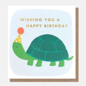 Tortoise Happy Birthday Card