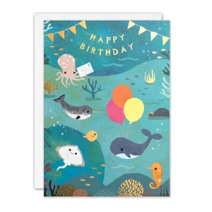 Under the Sea Happy Birthday Card