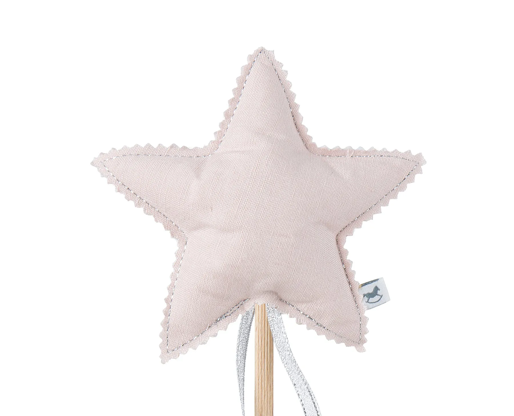 Wand Powder Pink with Silver Ribbon