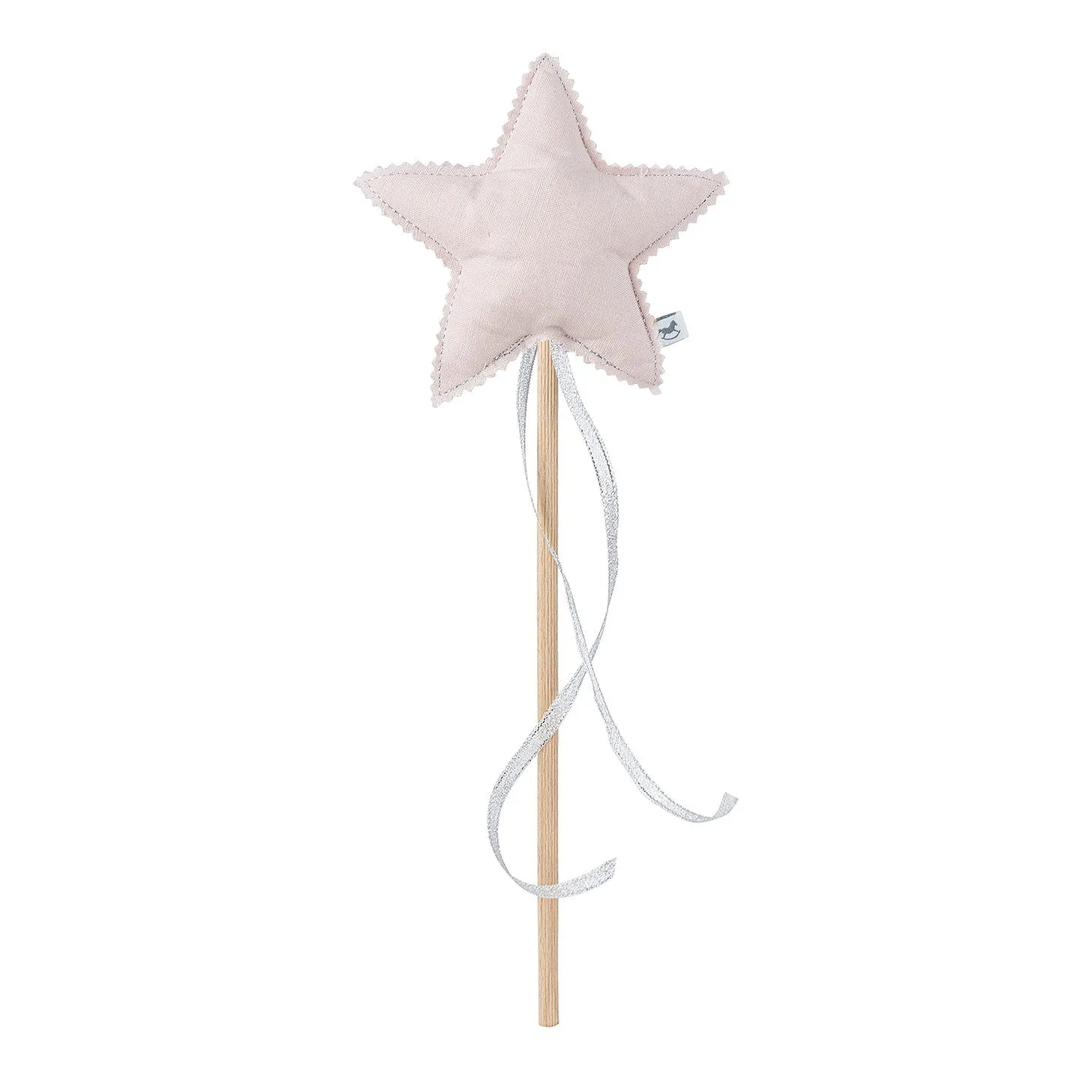 Wand Powder Pink with Silver Ribbon