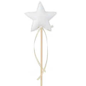 Wand White with Gold Ribbon