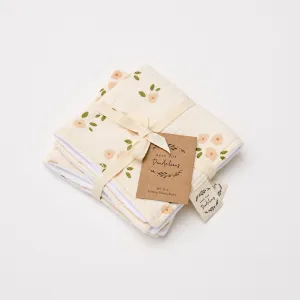 Wash Cloth Muslin Set of 2 | Daisy