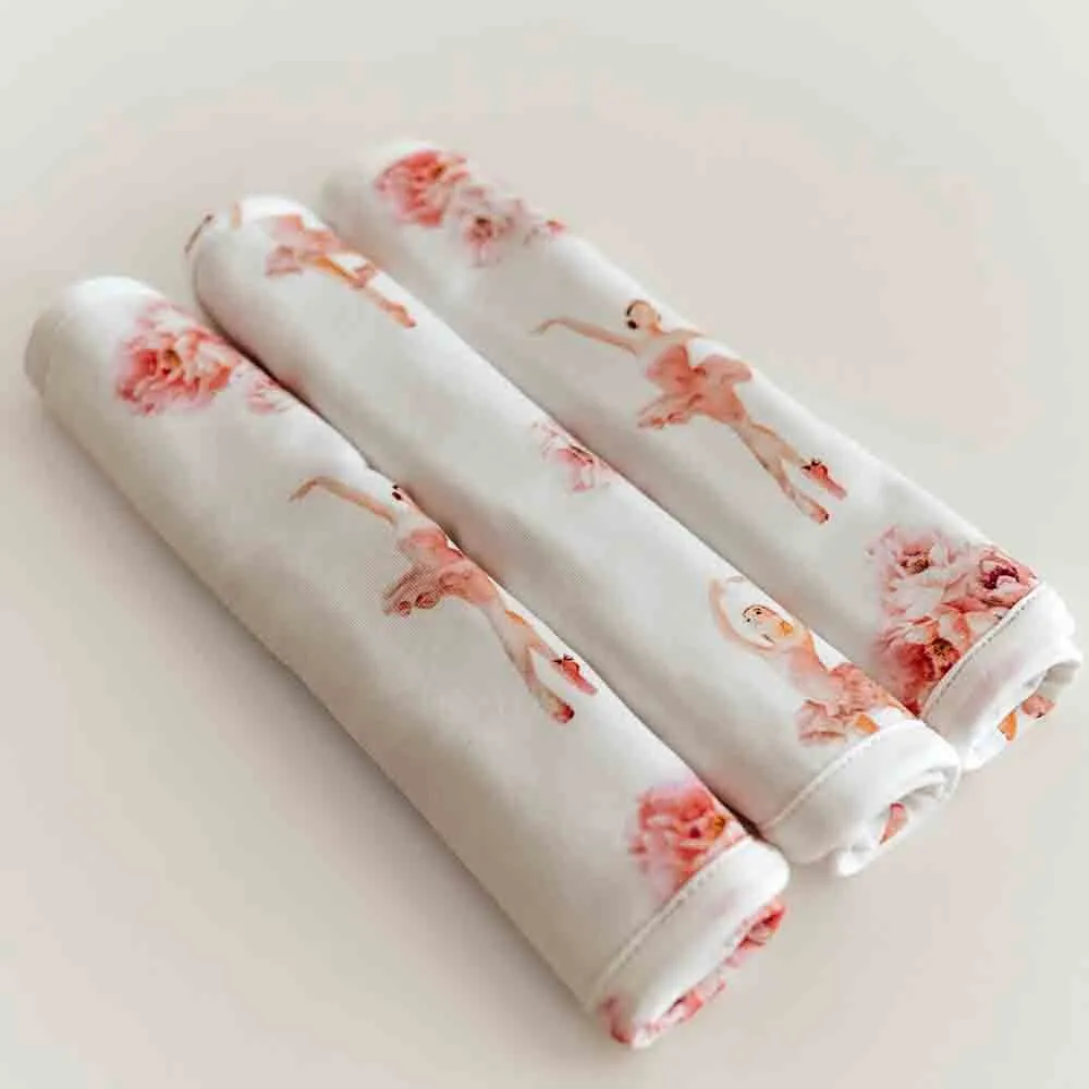 Wash Cloths 3 Pack Organic | Ballerina