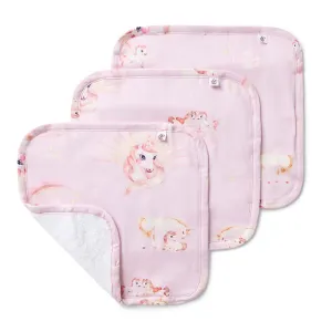 Wash Cloths 3 Pack Organic | Unicorn