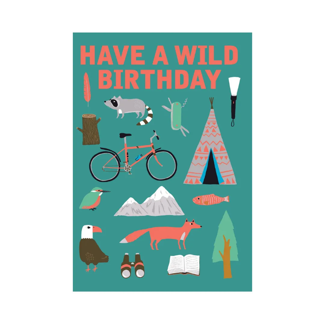 Wild Camping Birthday - Birthday Card