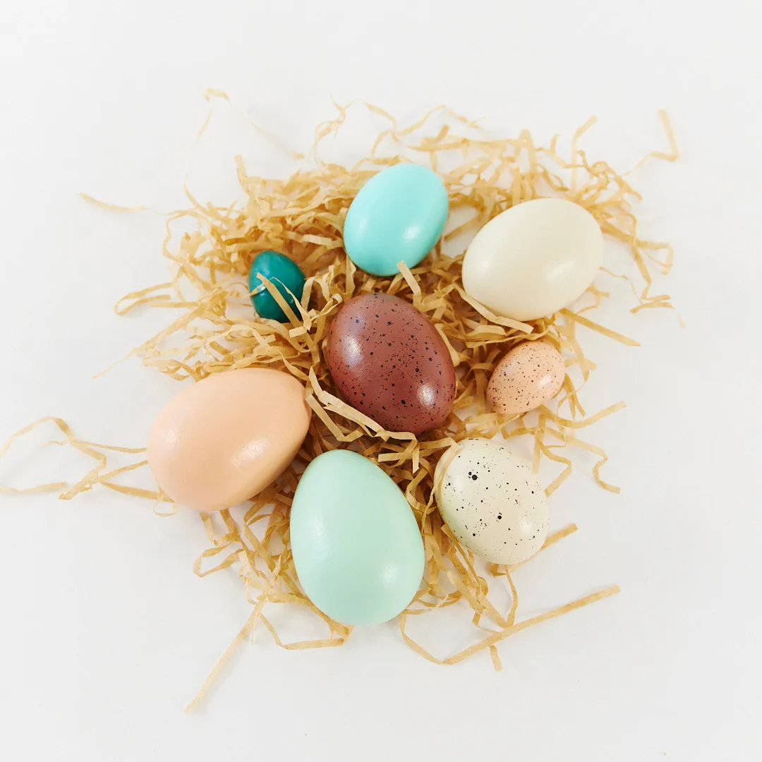 Wooden Eggs Painted Set