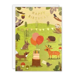 Woodland Happy Birthday Card