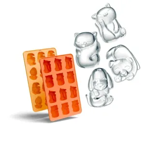 Zoku Ice Tray Set of 2 | Cat & Dog